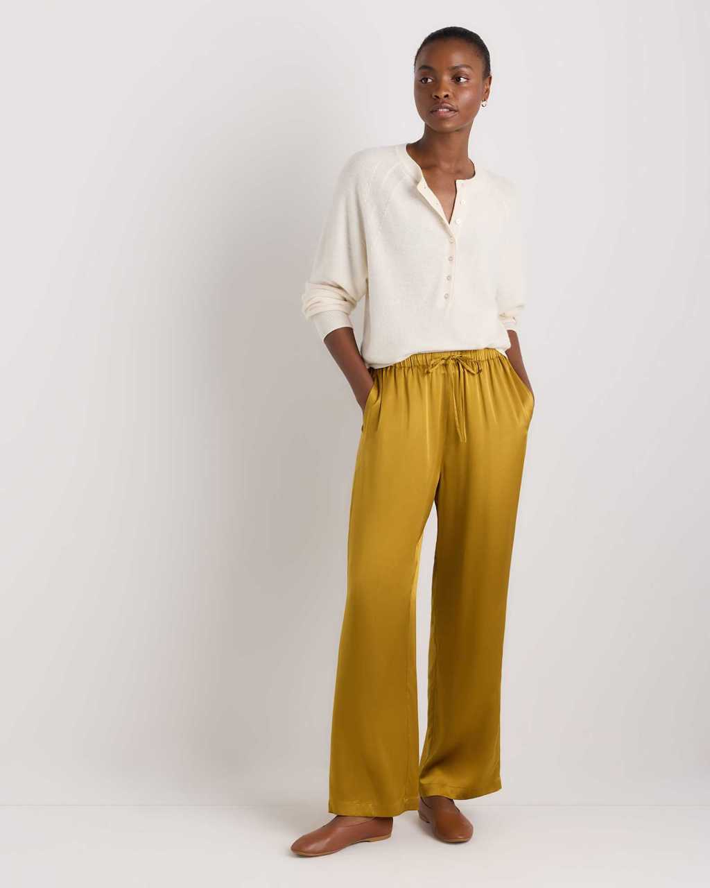 The Chic Guide to Pulling Off the Satin Pant&nbsp;Trend
