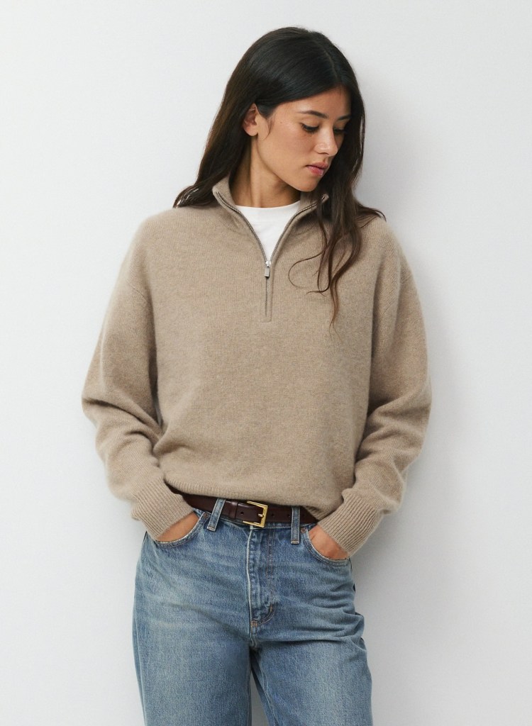 The Humble Quarter-Zip Is Having a Fashion Moment: Here’s How to Wear&nbsp;It